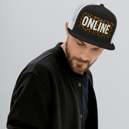 Gorra Online Leopard Black/White