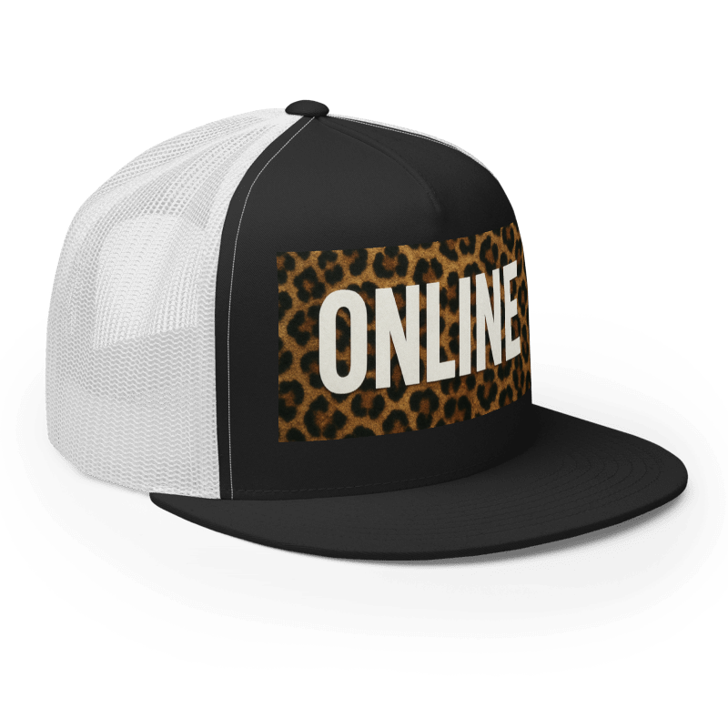Gorra Online Leopard Black/White